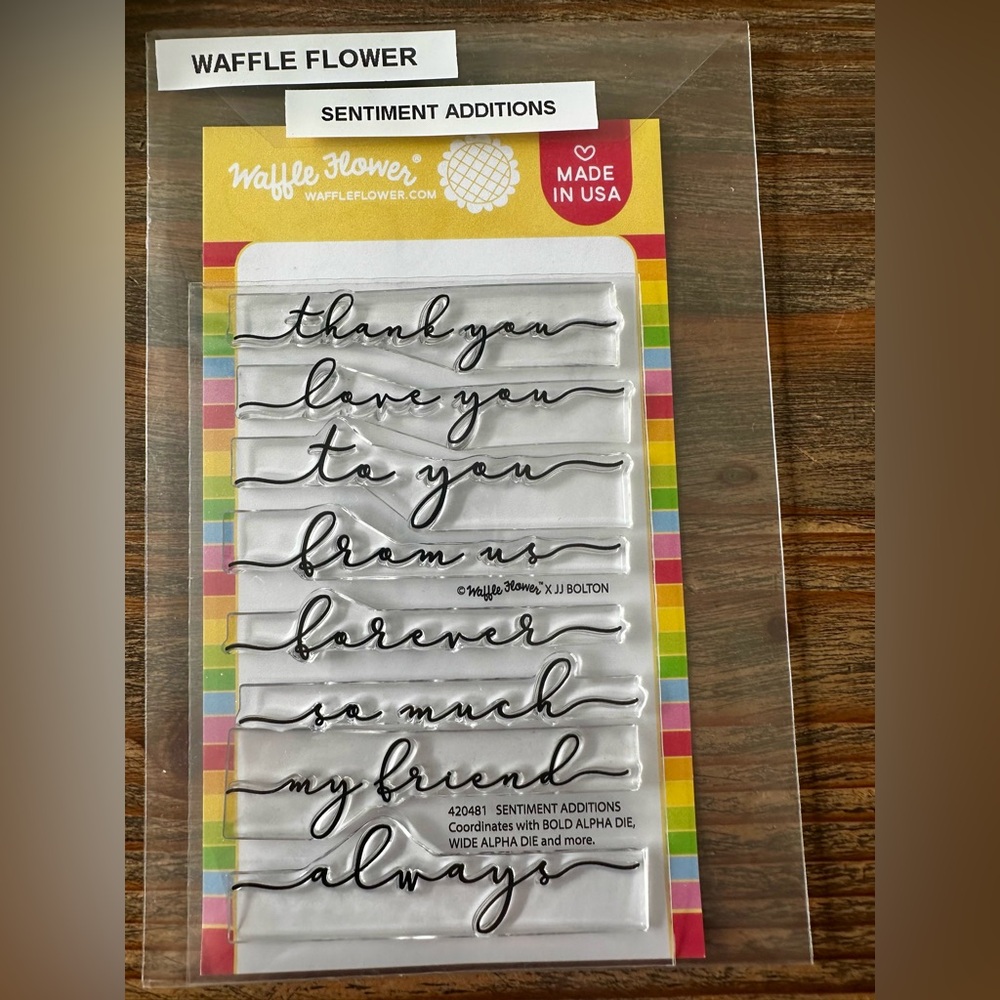 Sentiment Additions Clear Stamp Set
